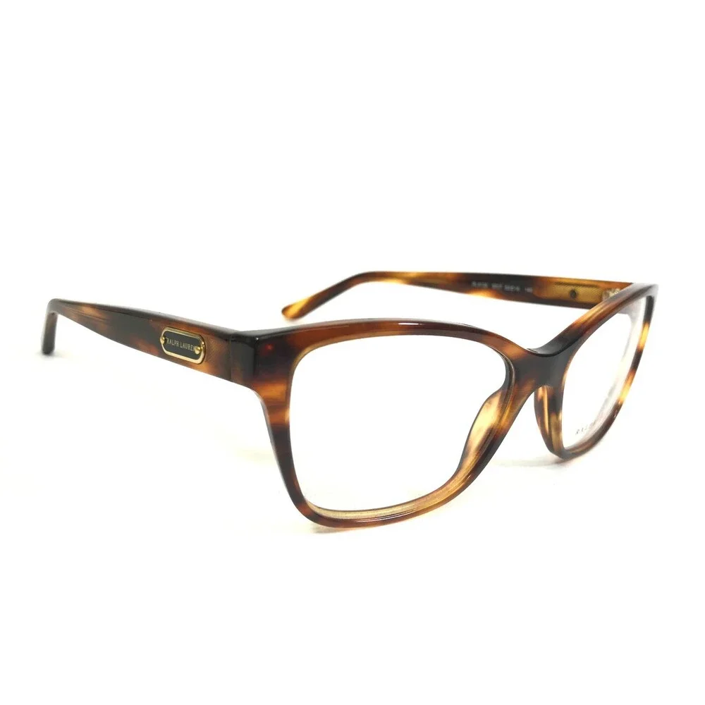Ralph Lauren Eyeglasses Frames RL6129 5007 Brown Horn Cat Eye Square 52-16-140